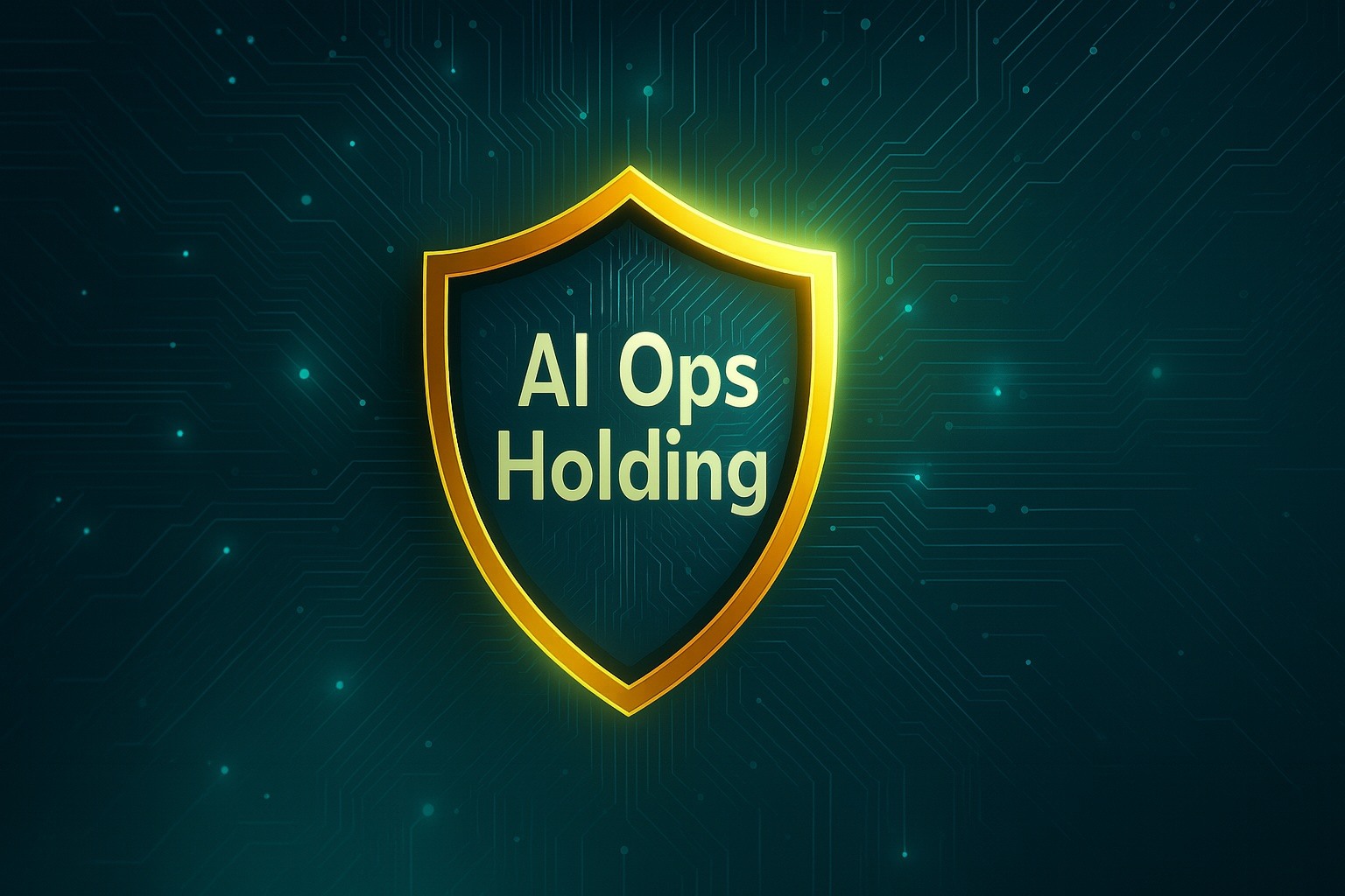 Digital shield overlaying circuit board representing AI governance
